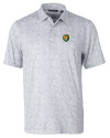 View image 7: Southeastern Louisiana Lions Cutter & Buck Pike Constellation Print Stretch Mens Polo Polished Medium Gray Mannequin
