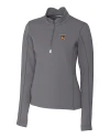 Texas Rio Grande Valley Vaqueros Cutter & Buck Traverse Stretch Eco Quarter Zip Womens Pullover Elemental Grey Mannequin Thumbnail Image
