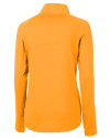 Texas Rio Grande Valley Vaqueros Cutter & Buck Adapt Eco Knit Stretch Recycled Womens Half Zip Pullover Orange Burst Mannequin Back Thumbnail Image
