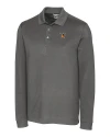 Texas Rio Grande Valley Vaqueros Cutter & Buck Advantage Eco Tri-Blend Pique Mens Big and Tall Long Sleeve Polo Elemental Grey Mannequin Thumbnail Image