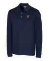 Texas Rio Grande Valley Vaqueros Cutter & Buck Advantage Eco Tri-Blend Pique Mens Big and Tall Long Sleeve Polo Liberty Navy Mannequin Thumbnail Image