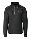 Texas Rio Grande Valley Vaqueros Cutter & Buck Mainsail Sweater-Knit Mens Big and Tall Half Zip Pullover Jacket Charcoal Heather Mannequin Thumbnail Image
