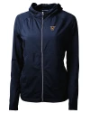 Texas Rio Grande Valley Vaqueros Cutter & Buck Adapt Eco Knit Hybrid Recycled Womens Full Zip Jacket Navy Blue Mannequin Thumbnail Image