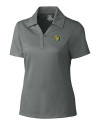 Southeastern Louisiana Lions Cutter & Buck Genre Textured Solid Womens Polo Elemental Grey Mannequin Thumbnail Image