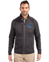 Old Dominion Monarchs College Vault - Cutter & Buck Mainsail Sweater-Knit Mens Full Zip Jacket Charcoal Heather Front Thumbnail Image
