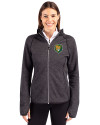 Southeastern Louisiana Lions Cutter & Buck Mainsail Full Zip Hooded Womens Jacket Charcoal Heather Front Thumbnail Image