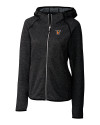 Texas Rio Grande Valley Vaqueros Cutter & Buck Mainsail Full Zip Hooded Womens Jacket Charcoal Heather Mannequin Thumbnail Image