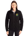 Southeastern Louisiana Lions Cutter & Buck Cascade Eco Fleece Womens Full Zip Jacket Black Front Thumbnail Image