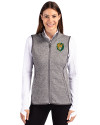 Southeastern Louisiana Lions Cutter & Buck Mainsail Sweater Knit Womens Full Zip Vest Polished Heather Front Thumbnail Image