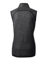 Texas Rio Grande Valley Vaqueros Cutter & Buck Mainsail Sweater Knit Womens Full Zip Vest Charcoal Heather Mannequin Back Thumbnail Image