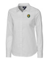 Southeastern Louisiana Lions Cutter & Buck Stretch Oxford Womens Long Sleeve Dress Shirt White Mannequin Thumbnail Image