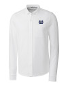 Utah State Aggies Cutter & Buck Advantage Tri-Blend Pique Long Sleeve Knitted Mens Button Down White Mannequin Thumbnail Image