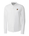 Texas Rio Grande Valley Vaqueros Cutter & Buck Advantage Tri-Blend Pique Long Sleeve Knitted Mens Button Down White Mannequin Thumbnail Image