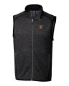 Texas Rio Grande Valley Vaqueros Cutter & Buck Mainsail Sweater-Knit Mens Full Zip Vest Charcoal Heather Mannequin Thumbnail Image