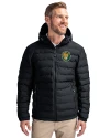 View image 1: Southeastern Louisiana Lions Cutter & Buck Mission Ridge   Repreve® Recycled Insulated Puffer Mens Full Zip Jacket Black Front