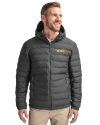 Northern Arizona Lumberjacks Cutter & Buck Mission Ridge Repreve® Eco Insulated Mens Puffer Jacket Elemental Grey Front Thumbnail Image