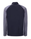 Texas Rio Grande Valley Vaqueros Cutter & Buck Adapt Eco Knit Hybrid Recycled Mens Big & Tall Full Zip Jacket Navy Blue Heather/Navy Blue Mannequin Back Thumbnail Image
