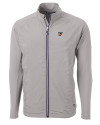 Texas Rio Grande Valley Vaqueros Cutter & Buck Adapt Eco Knit Hybrid Recycled Mens Big & Tall Full Zip Jacket Polished Medium Gray Mannequin Thumbnail Image