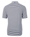Texas Rio Grande Valley Vaqueros Cutter & Buck Virtue Eco Pique Stripe Recycled Mens Big and Tall Polo Navy Blue Mannequin Back Thumbnail Image