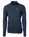 Texas Rio Grande Valley Vaqueros Cutter & Buck Virtue Eco Pique Recycled Quarter Zip Mens Big & Tall Pullover Navy Blue Mannequin Thumbnail Image