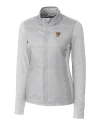 View image 7: Texas Rio Grande Valley Vaqueros Cutter & Buck Stealth Recycled Hybrid Quilted Womens Windbreaker Jacket Polished Medium Gray Mannequin