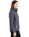 Texas Rio Grande Valley Vaqueros Cutter & Buck Rainier PrimaLoft®  Womens Eco Insulated Full Zip Puffer Jacket Anthracite Melange Side Thumbnail Image