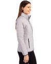 Texas Rio Grande Valley Vaqueros Cutter & Buck Rainier PrimaLoft®  Womens Eco Insulated Full Zip Puffer Jacket Polished Medium Gray Side Thumbnail Image