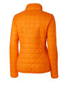 Texas Rio Grande Valley Vaqueros Cutter & Buck Rainier PrimaLoft®  Womens Eco Insulated Full Zip Puffer Jacket Satsuma Mannequin Back Thumbnail Image