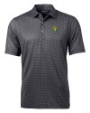 View image 3: Southeastern Louisiana Lions Cutter & Buck Pike Banner Print Stretch Mens Polo Black Mannequin