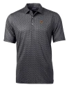 Texas State Bobcats Cutter & Buck Pike Banner Print Stretch Mens Polo Black Mannequin Thumbnail Image