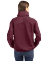 Texas State Bobcats Cutter & Buck Charter Eco Recycled Womens Full-Zip Jacket Bordeaux Back Thumbnail Image