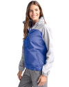 Embry-Riddle Eagles Cutter & Buck Charter Eco Recycled Womens Anorak Jacket Tour Blue/Polished Side Thumbnail Image
