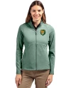 Southeastern Louisiana Lions Cutter & Buck Adapt Eco Knit Heather Recycled Womens Full Zip Hunter Heather Front Thumbnail Image