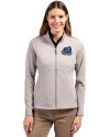 Old Dominion Monarchs College Vault - Cutter & Buck Adapt Eco Knit Heather Recycled Womens Full Zip Polished Heather Front Thumbnail Image