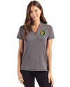Southeastern Louisiana Lions Cutter & Buck Forge Eco Heathered Stretch Womens Blade Top Dark Black Heather Front Thumbnail Image