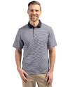 Cutter & Buck Virtue Eco Pique Micro Stripe Recycled Mens Polo NVBW PRO_HG 1 Thumbnail Image