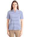 Cutter & Buck Virtue Eco Pique Stripe Recycled Womens Top TBL PRO_HG 1 Thumbnail Image