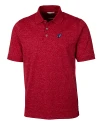 Arizona Cardinals Americana Cutter & Buck Advantage Tri-Blend Space Dye Mens Big and Tall Polo Dark Cardinal Red Mannequin Thumbnail Image