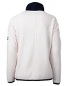 Carolina Panthers Americana Cutter & Buck Cascade Eco Fleece Womens Full Zip Jacket Shell/Navy Blue Mannequin Back Thumbnail Image
