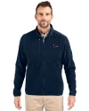Baltimore Ravens Americana Cutter & Buck Cascade Eco Fleece Mens Full Zip Jacket Navy Blue Front Thumbnail Image