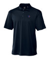 Jacksonville Jaguars Americana Cutter & Buck CB Drytec Genre Textured Solid Mens Big and Tall Polo Navy Blue Mannequin Thumbnail Image