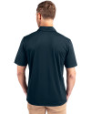 Indianapolis Colts Americana Cutter & Buck Prospect Eco Textured Stretch Recycled Mens Big & Tall Polo Navy Blue Back Thumbnail Image
