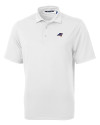 Carolina Panthers Americana Cutter & Buck Virtue Eco Pique Recycled Mens Big and Tall Polo White Mannequin Thumbnail Image
