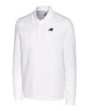 Carolina Panthers Americana Cutter & Buck Advantage Eco Tri-Blend Pique Mens Big and Tall Long Sleeve Polo White Mannequin Thumbnail Image