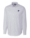 Atlanta Falcons Americana Cutter & Buck Stretch Oxford Stripe Mens Big and Tall Long Sleeve Dress Shirt Light Blue Mannequin Thumbnail Image