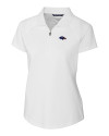 Baltimore Ravens Americana Cutter & Buck Forge Stretch Womens Short Sleeve Polo White Mannequin Thumbnail Image