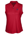 Atlanta Falcons Americana Cutter & Buck Forge Stretch Womens Sleeveless Polo Cardinal Red Mannequin Thumbnail Image