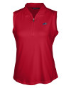 Buffalo Bills Americana Cutter & Buck Forge Stretch Womens Sleeveless Polo Cardinal Red Mannequin Thumbnail Image