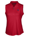 Cincinnati Bengals Americana Cutter & Buck Forge Stretch Womens Sleeveless Polo Cardinal Red Mannequin Thumbnail Image