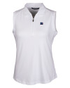 Cincinnati Bengals Americana Cutter & Buck Forge Stretch Womens Sleeveless Polo White Mannequin Thumbnail Image